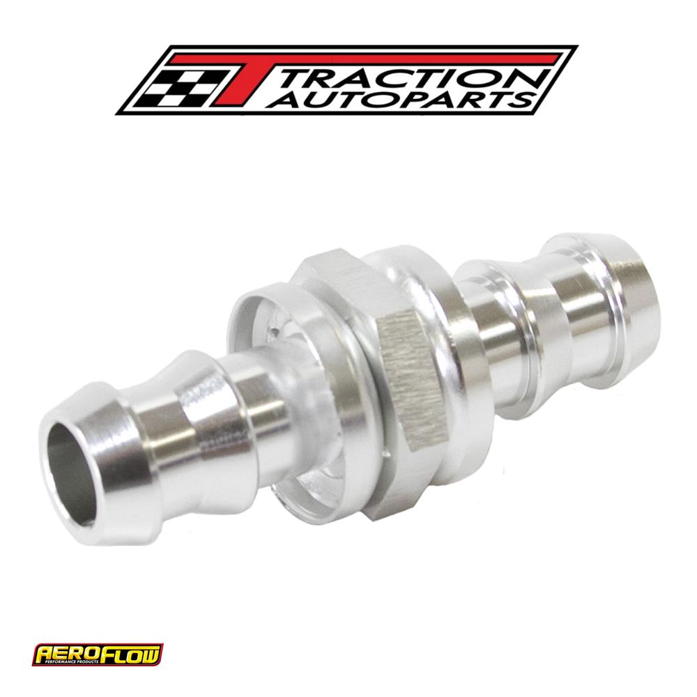 8 mm / 5/16" Push Lock Barb Joiner Silver 8 mm Male To Male