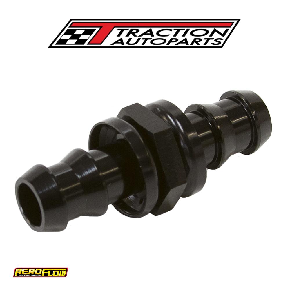 -6 Push Lock Barb Joiner Black 3/8" Male To Male Barb