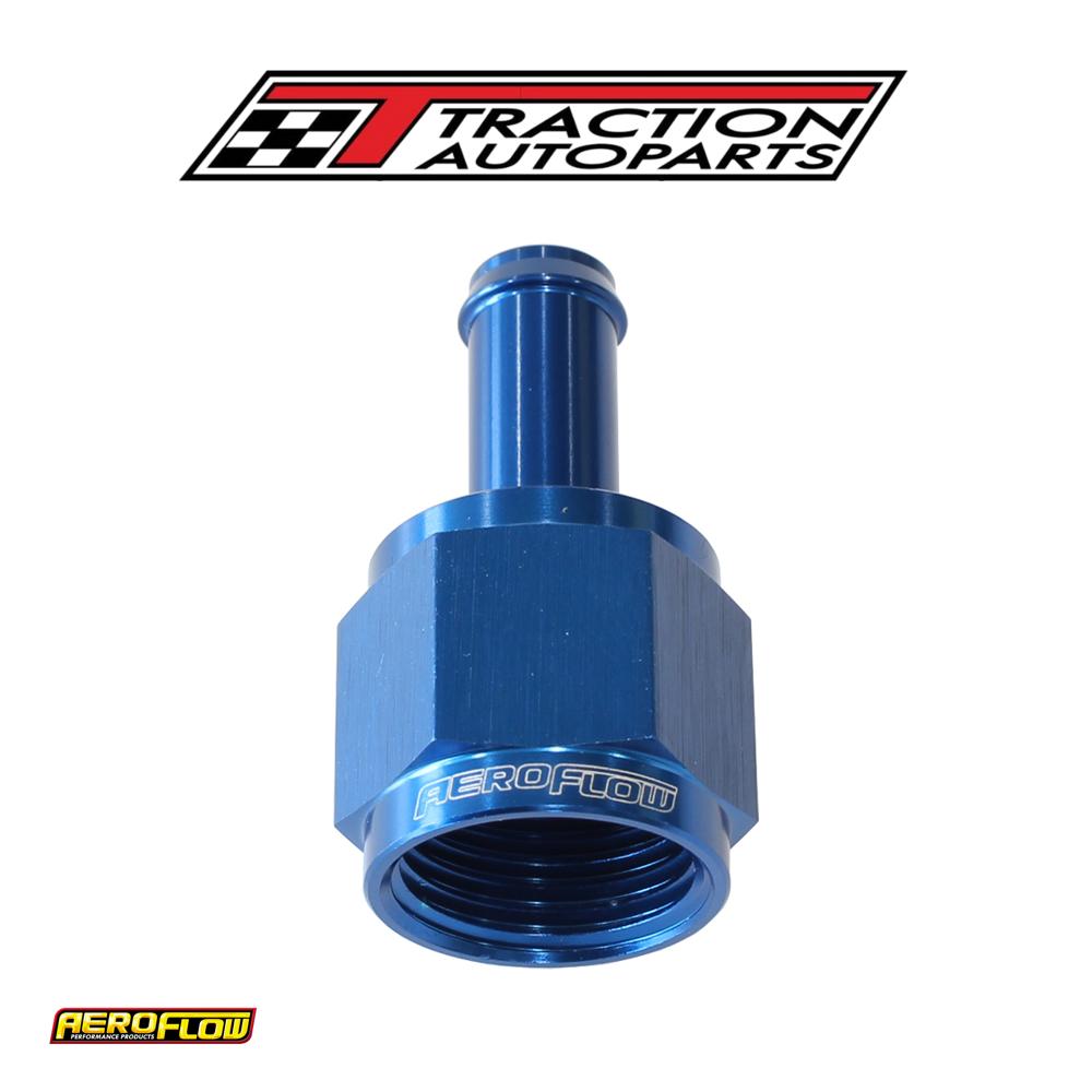 Female -8 an To 5/16" Barb Blue With Tube Nut