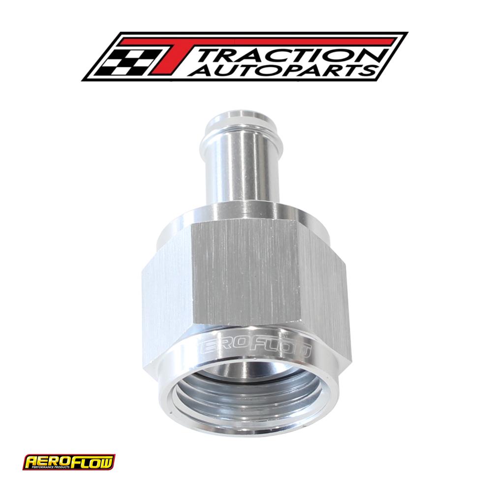 Female -8 an To 5/16" Barb Silver With Tube Nut