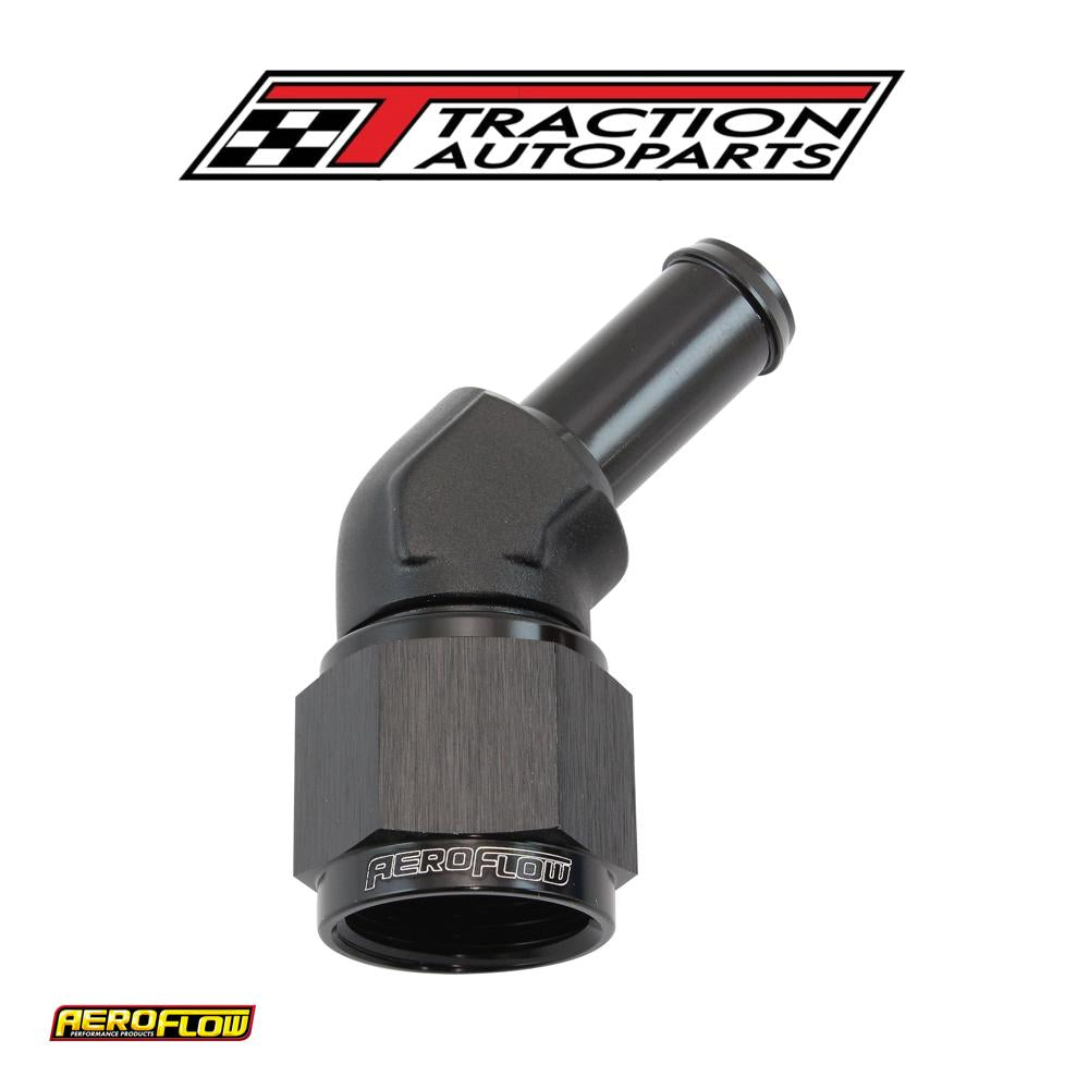 Female -10 an 45 deg To 1/2 Barbblack Swivel Nut