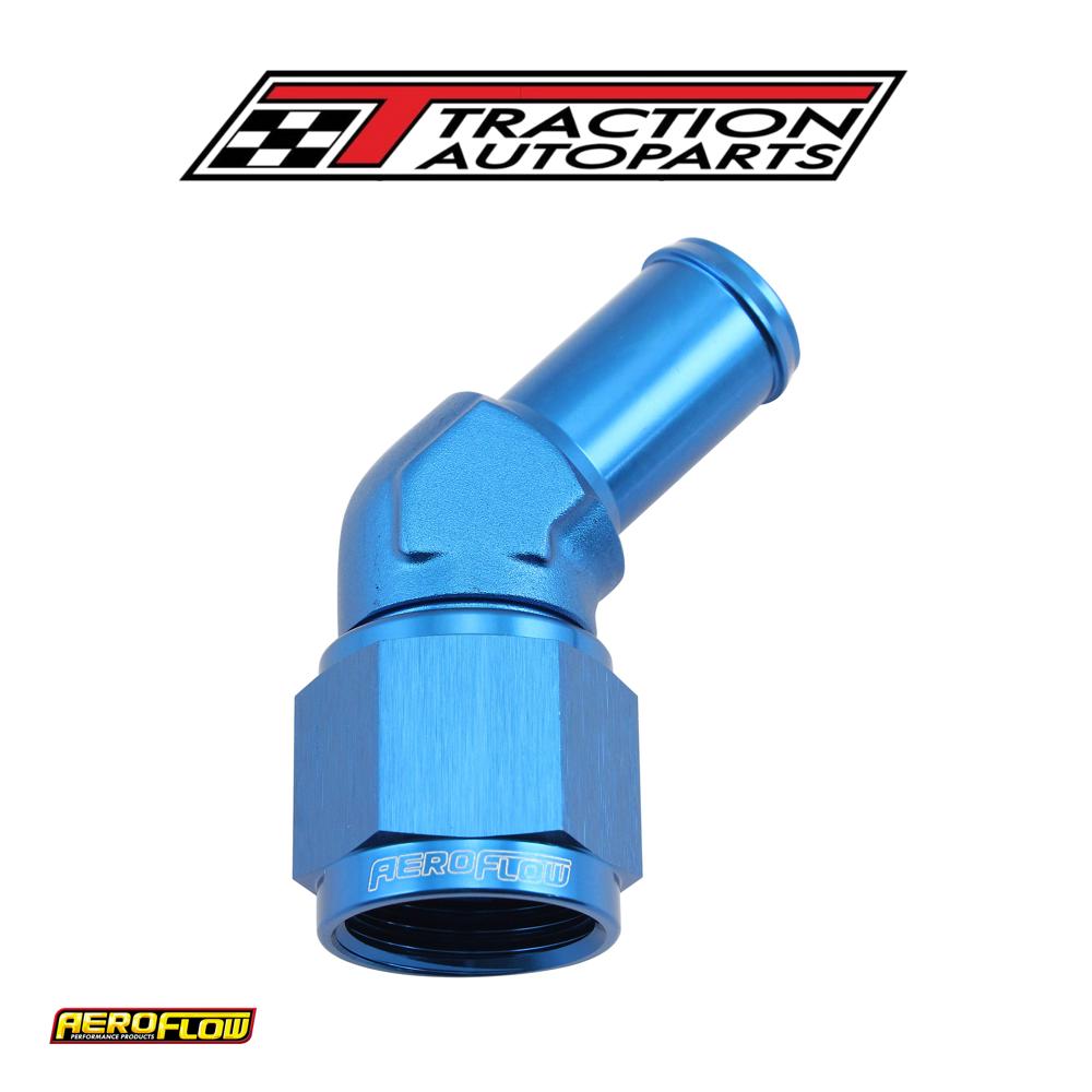 Female -10 an 45 deg To 5/8 Barbblue Swivel Nut