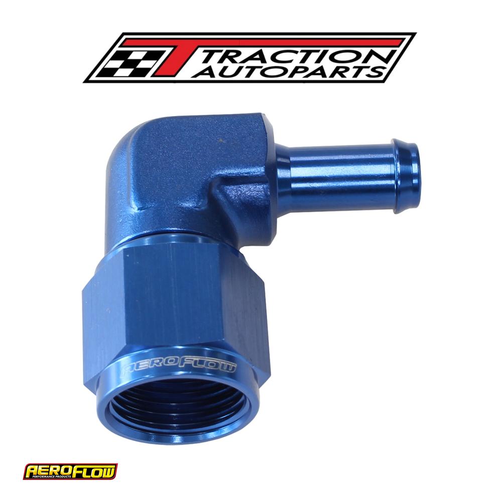 Female -8 an 90 deg To 3/8" Barbblue Swivel Nut