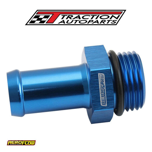 -10 orb To 5/8" Push On Barb Blue Straight Barb