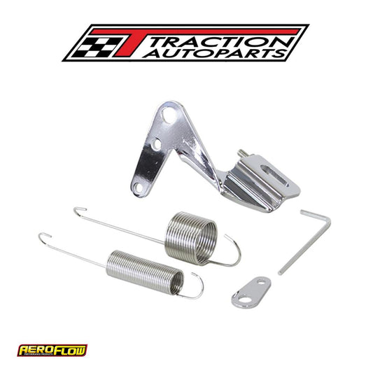 Throttle Cable Bracket Kit With Return Spring, Chrome Af 42-1104