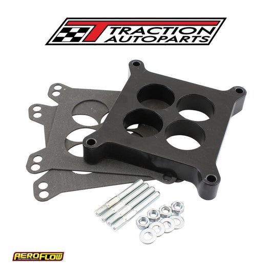 Carburettor Phenolic 1" 4 Holespacer Black 4150 Carby