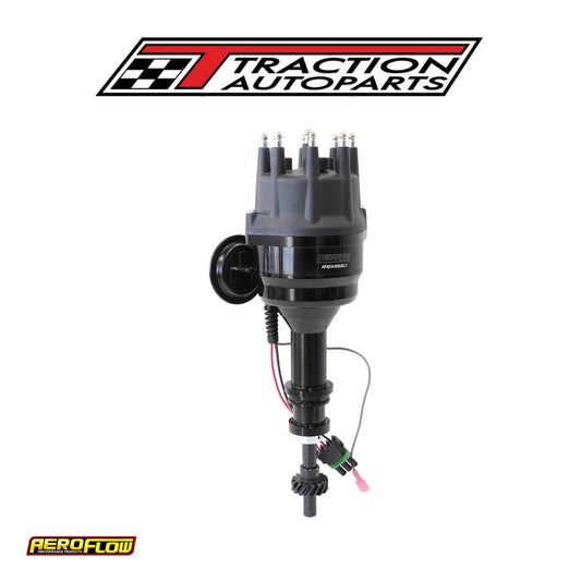 Ford 302 351 c 429 460 Ready To Run, Vac Advance Black Cap Dist - Af 4210-8350 blk