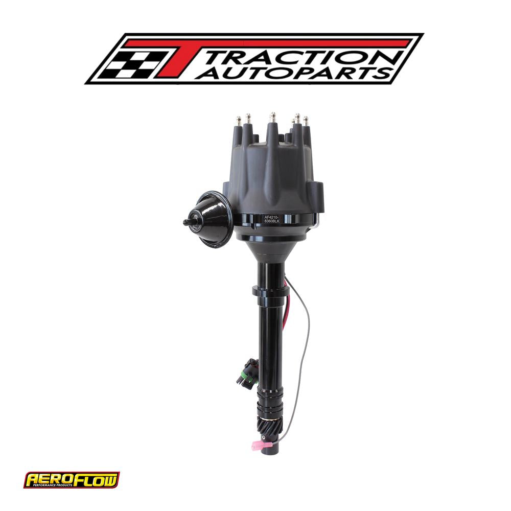 Chevy Sb Bb Ready To Run Dist Vac Advance Black Body & Cap