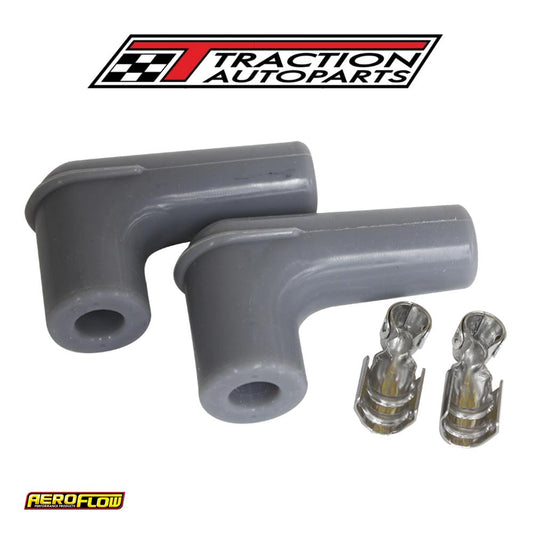 Spark Plug Boots & Terminals 90 Deg 2 Boots,terminals Grey