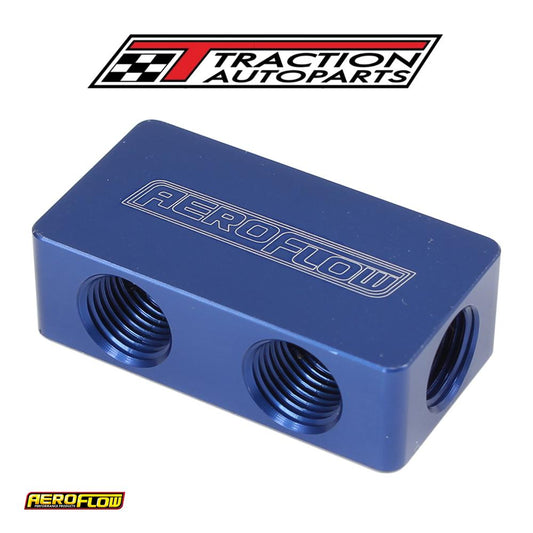 Compact Distribution Block 2 In, 4 Out All Ports 1/8" Npt