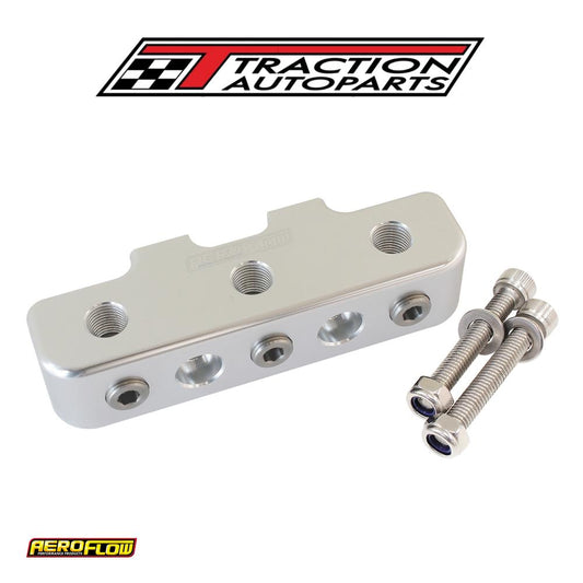 Pressure Sensor Block Silver 9 X 1/8" Npt Port Mount Log