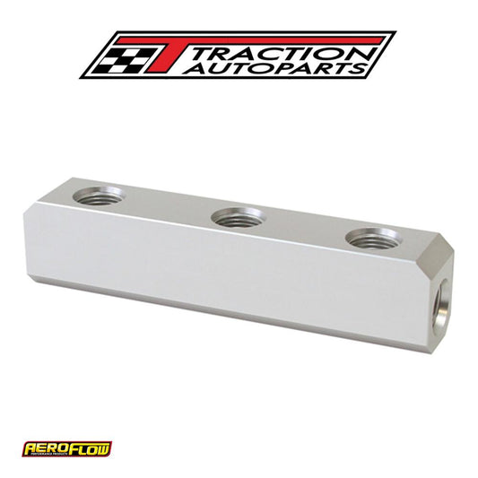 Fuel Block, Log Type -8 orb Silver 2 X-8 Side, 3 x -8 Top