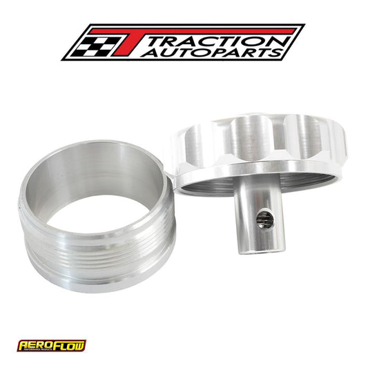 2" Alum Weld Bung And Cap Silver With Roll Over Valve