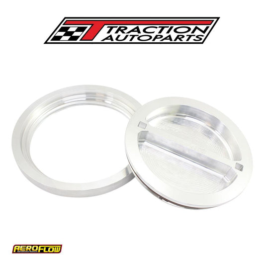 6" Weld Bung And Raw Cap Alloy Ice Box Female Weld-on Water Aeroflow - Af 464-96