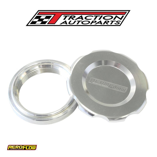 2" Weld Bung And Silver Cap Low Profile Female Weld-on