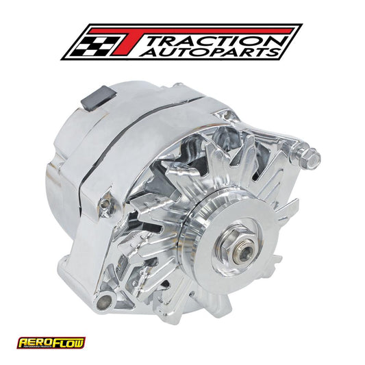 Ford Alternator 100 Amp 1 Or 3 Wire Chrome
