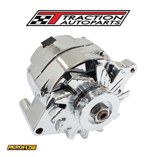 Ford Alternator 140 Amp 1 Or 3 Wire Chrome