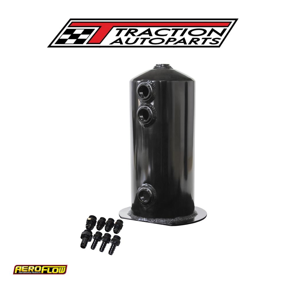 Surge Tank 2.5 l Anodised Black 3 x 3/8 1 x 1/2 Or 3 x -6 an 1 x -8 an