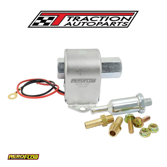 1.5 - 4 Psi 25 Gph Inline Fuel pump Metal 1/8" Npt Facet 5/16" Aeroflow - Af 49-1067