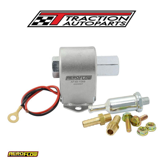 4 - 7 Psi 35 Gph Inline Fuel Pump Metal 1/8" Npt Facet 5/16" Aeroflow - Af 49-1068