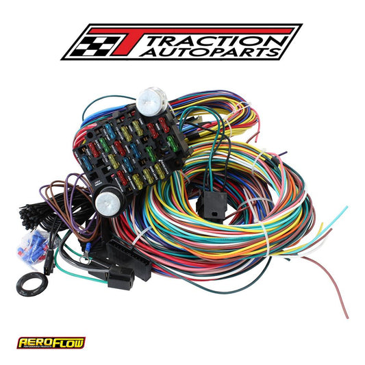 21 Circuit Universal Wiring Harness 21 Fuse 12 v