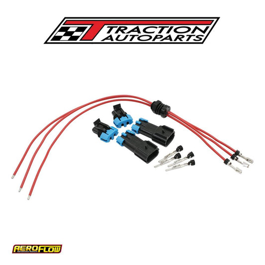 3 Wire Electrical Terminal Red Bulkhead Single Positive