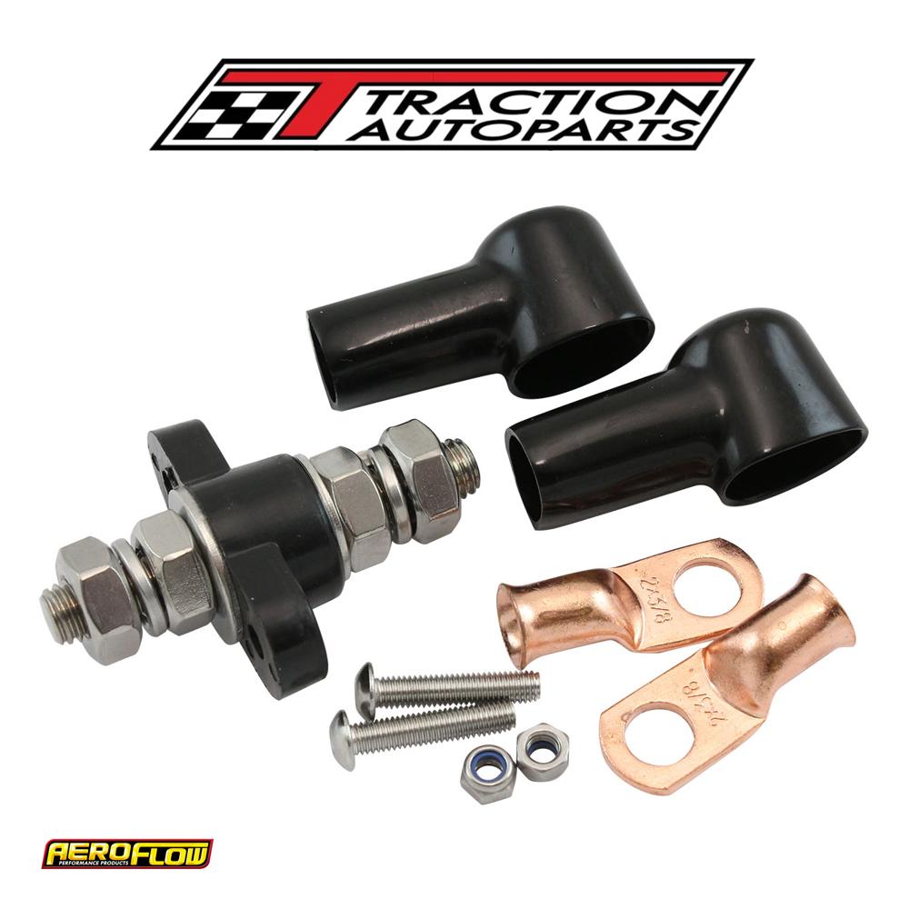 Single Electrical Bulkhead M 10 post Negative Stud Blk Termina