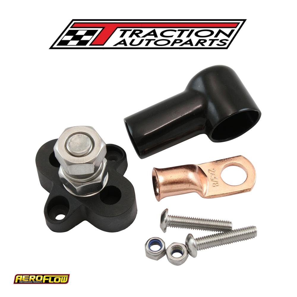 Single Post M 10 Electrical Blkdistribution Block Neg Stud