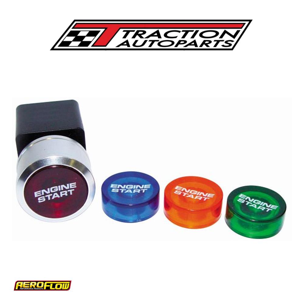 Aeroflow Engine Start Switch Red,orange,blue & Green Button