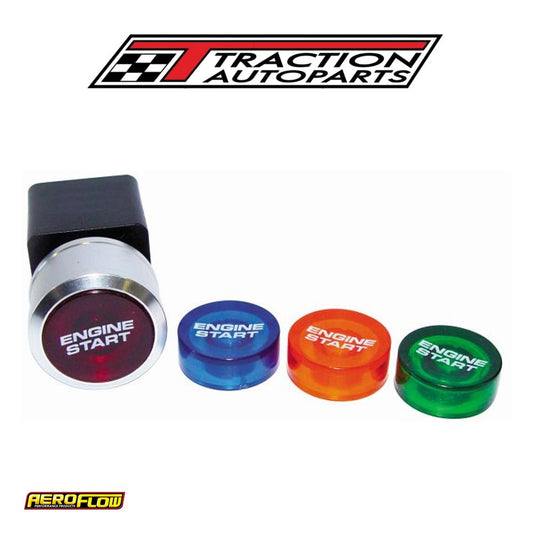 Aeroflow Engine Start Switch Red,orange,blue & Green Button