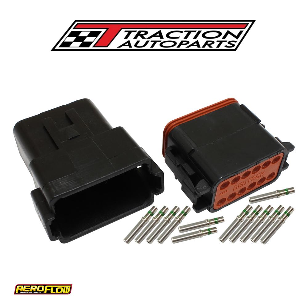 Weathertight 12 Pin Connector Kit Deutsch Dt Style Black