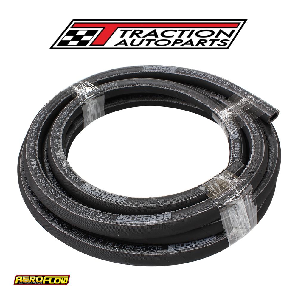 Black Push Lock Hose -5 5/16"30 m Rubber 7.9 mm ID 14.3 mm OD