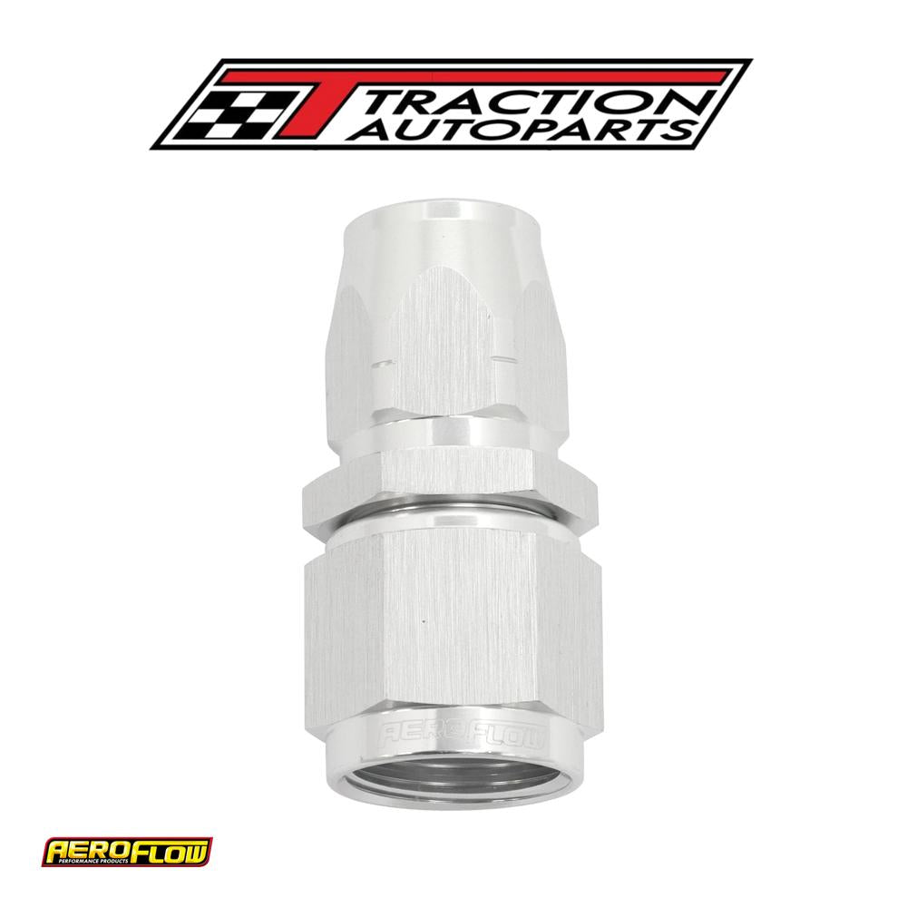 Stepped Straight End -6 Hose To -8 an Reducer Hose End Silve