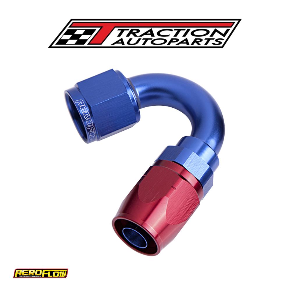 Alloy 150 Deg Hose End -8 an Blue Cutter Style Full Swivel