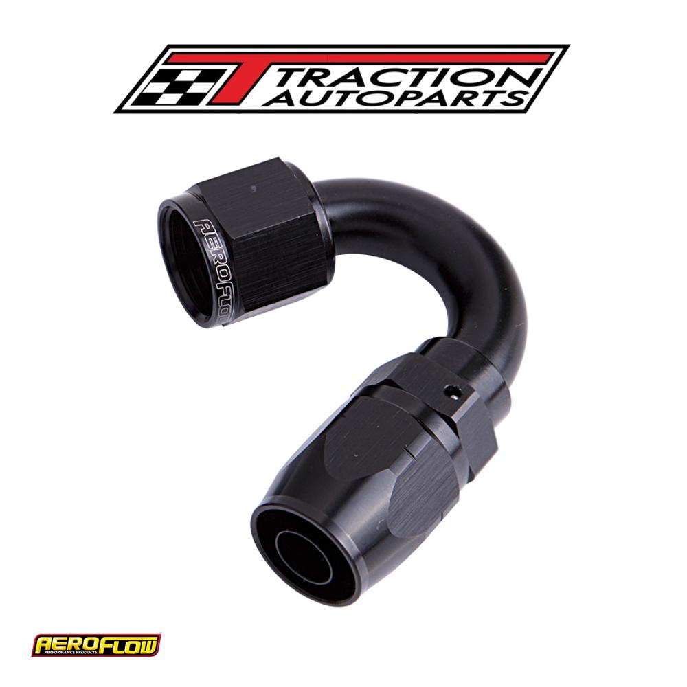 Alloy 150 Deg Hose End -10 an Black Cutter Style Full Swivel