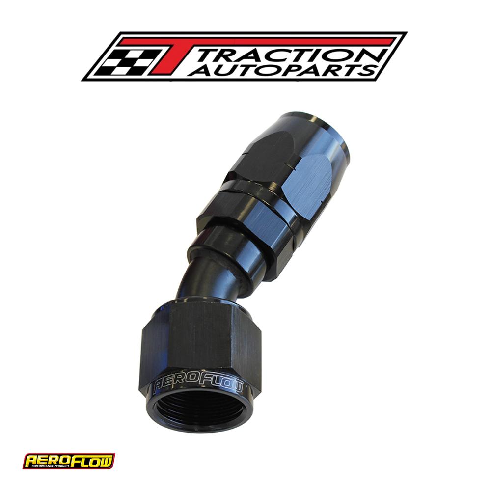 Alloy 30 Deg Hose End -16 an Black Cutter Style Full Swivel