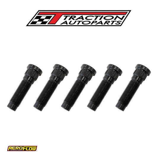 1/2" Wheel Studs 5 pk .610" Knurl - 19/32 Hole Disc / Drum