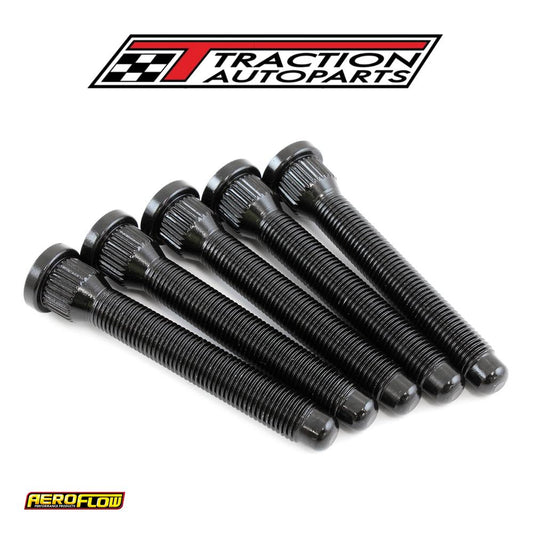 7/16-20" Wheel Studs 0.578" Knurl 81.2 mm Uhl 5 Pack Holdengm Aeroflow - Af 5071-1004