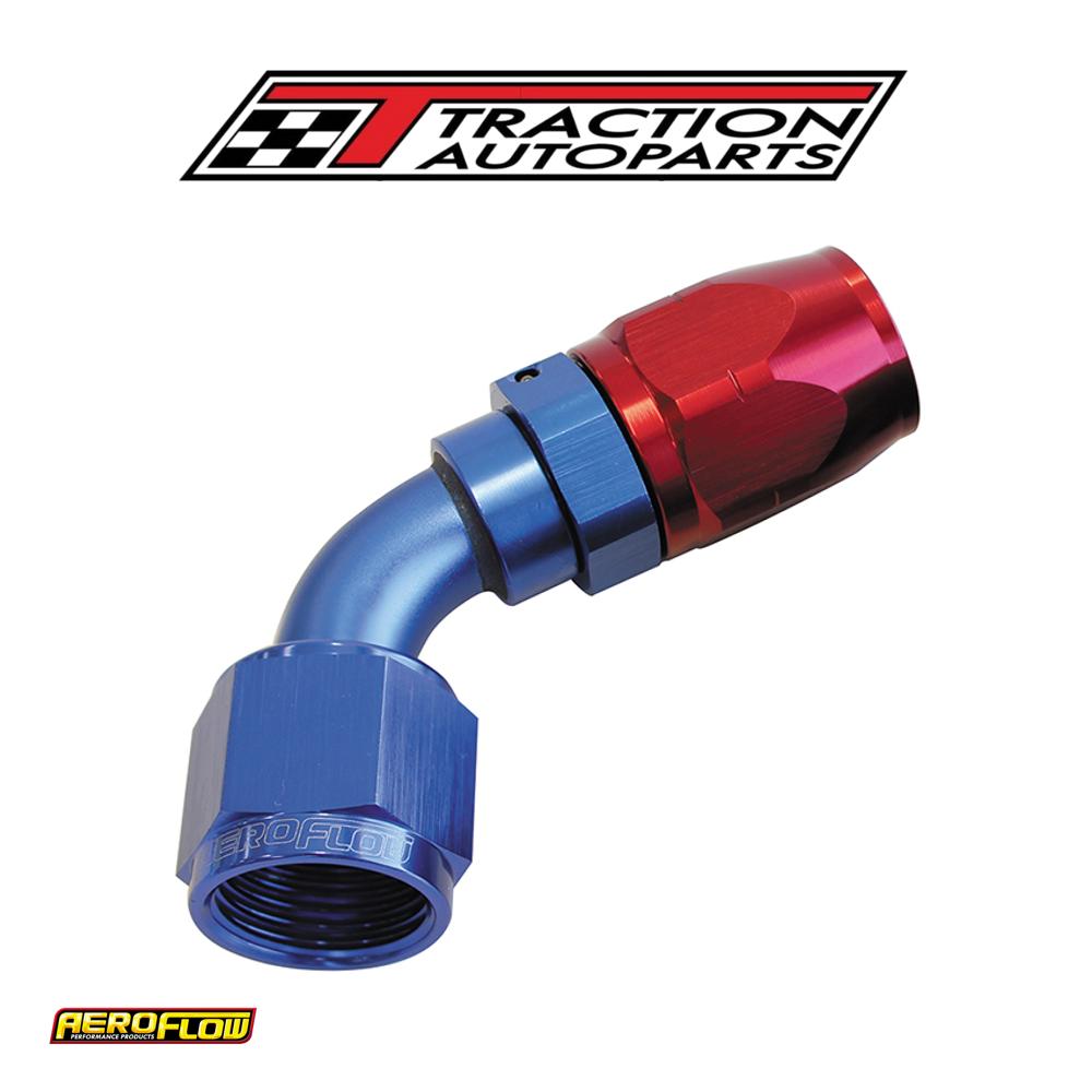 Alloy 60 Deg Hose End -16 an Blue Cutter Style Full Swivel