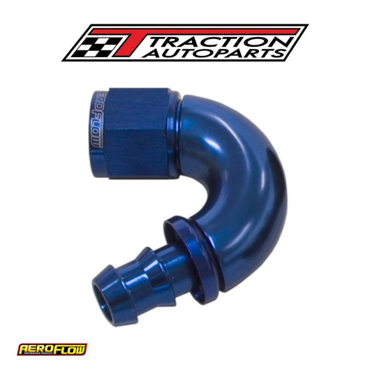 -12 an 150 Deg Full Flow Push Lblue Full Flow Push Lock