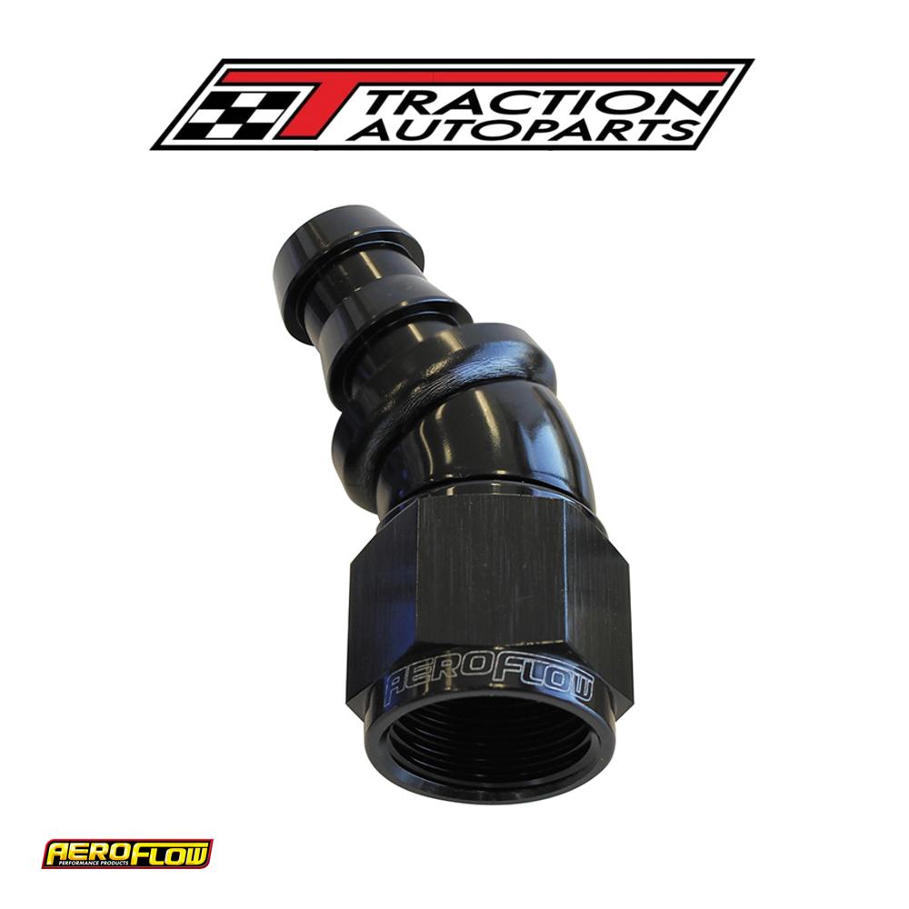 -8 an 30 Deg Full Flow Push Locblack Full Flow Push Lock