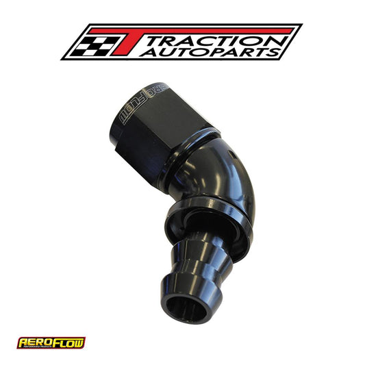 -4 an 60 Deg Full Flow Push Locblack Full Flow Push Lock