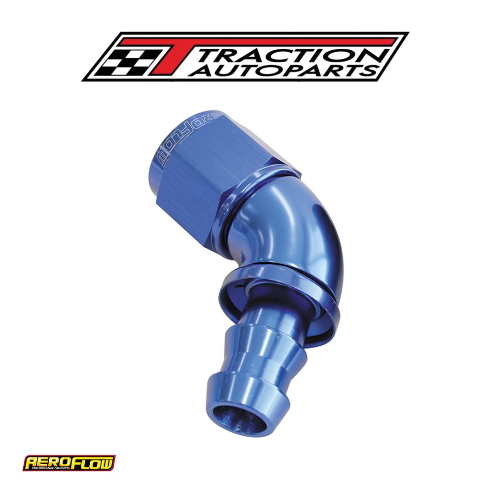 -6 an 60 Deg Full Flow Push Locblue Full Flow Push Lock