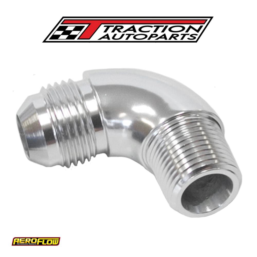 90 Deg 1/4" To -8 an Full Flow Silver No Restriction In Bend