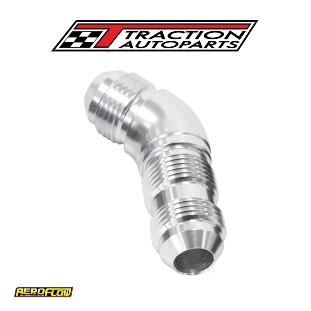 45 Deg Bulkhead -4 an Full Flowsilver No Restr Nut Seperarate