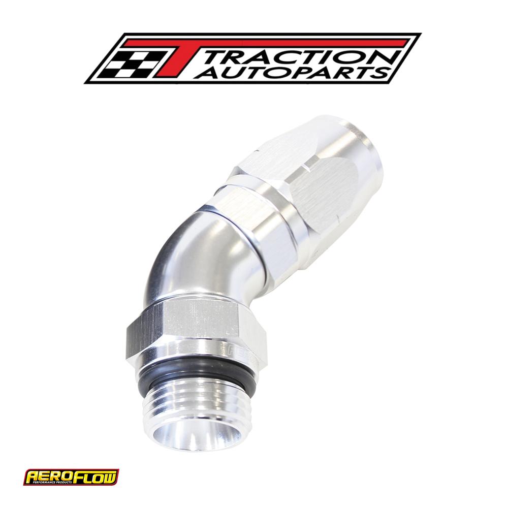 Male Hose End -16 orb To 16 hosefull Flow Billet 45 Deg