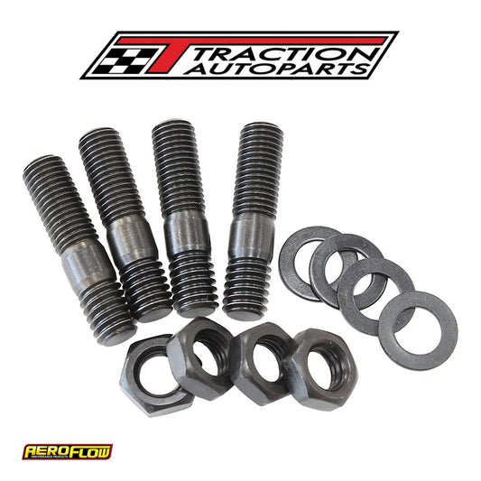 Aeroflow Carb Stud Kit 1-3/8" 35 mm Oal Black