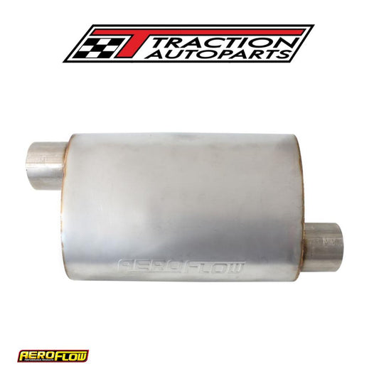 2.5" Offset / Offset Muffler 13.75" Length, 9.45" W, 5.3" H