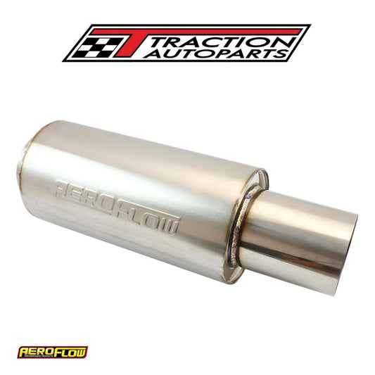 3" Round Muffler Centre Centre 18" Length 6" Dia 5" Tip S/s