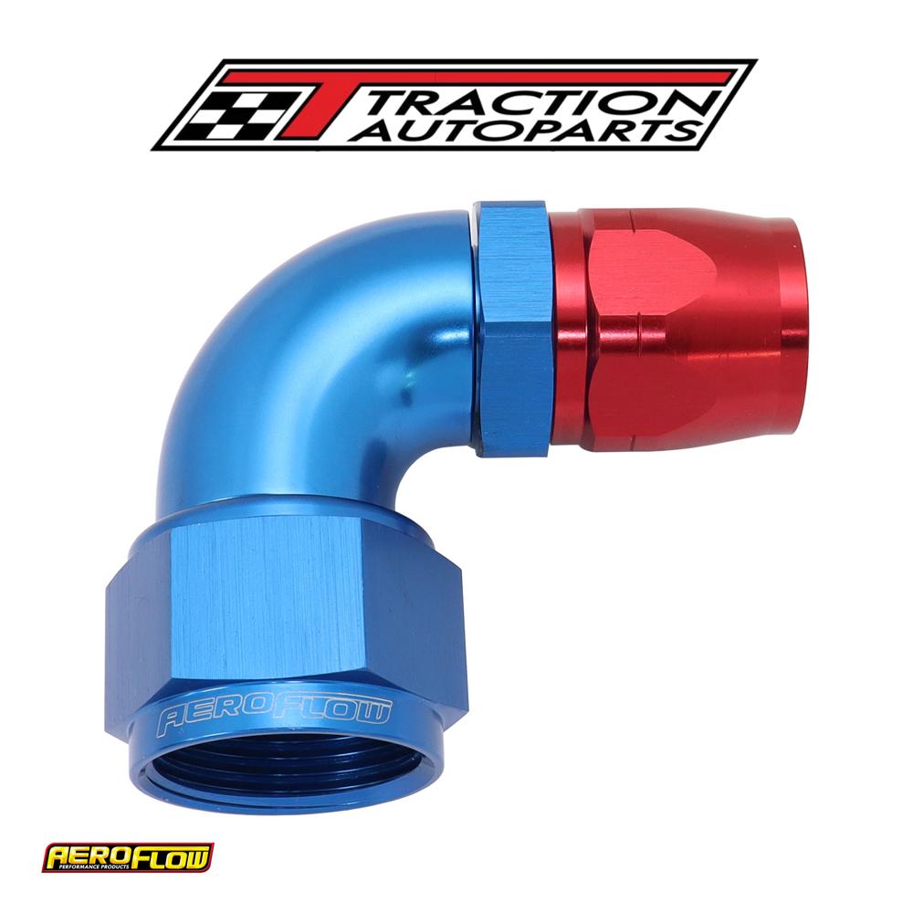 Stepped 90 Deg Female -16 An To -12 an Reducer Hose End Blue
